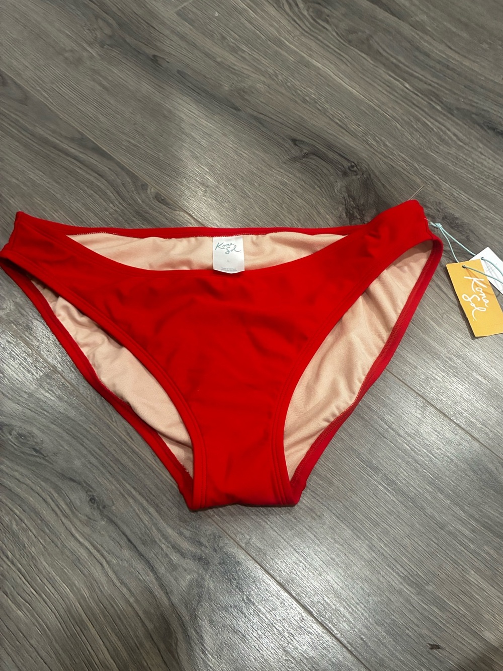 Kona Sol Red Bikini Bottom